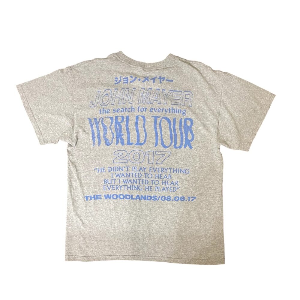 John Mayer 2017 World Tour Concert Tee | Graphic Band Shirt